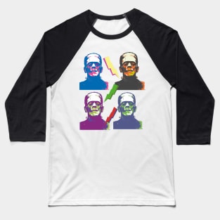 Frankenstein (Pop Art) Baseball T-Shirt